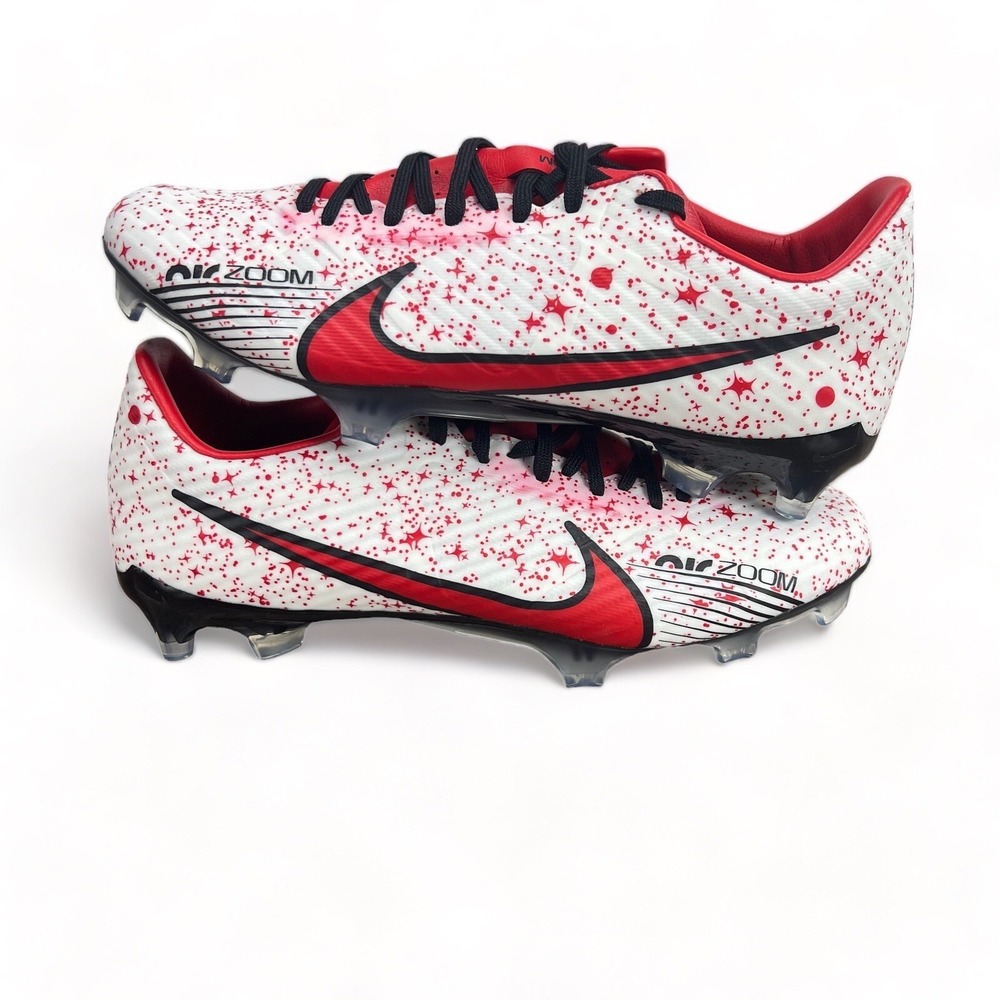 Nike Air Zoom Mercurial Vapor 15 Academy FG Soccer White Red Mens 6 / Womens 7.5 - Picture 7 of 9